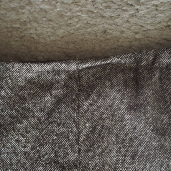 Talbots Brown and Gray Wool Blend Skirt with Crocheted Lace Hem Lined Size 6 - Picture 10 of 15